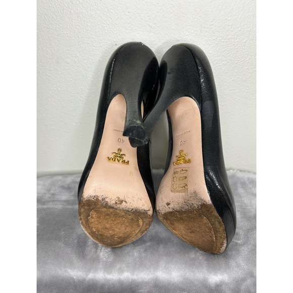 Prada Peeptoe Platform Heels 40 - Picture 10 of 16